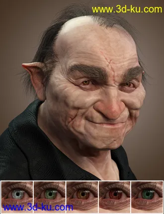 3D打印模型Grampa Vampire for Genesis 8.1 Male的图片