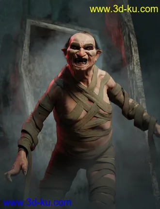 3D打印模型Grampa Vampire for Genesis 8.1 Male的图片