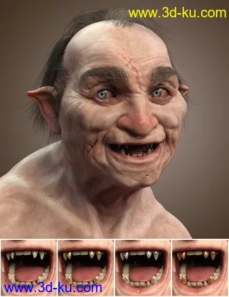 3D打印模型Grampa Vampire for Genesis 8.1 Male的图片