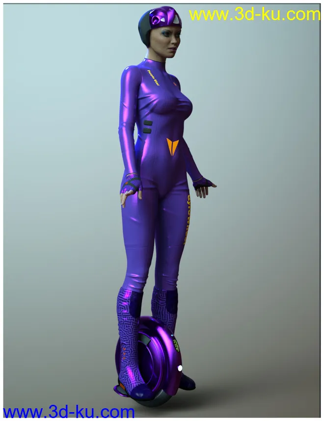 Gyrowheel and Clothes for Genesis 8 Female模型的图片2