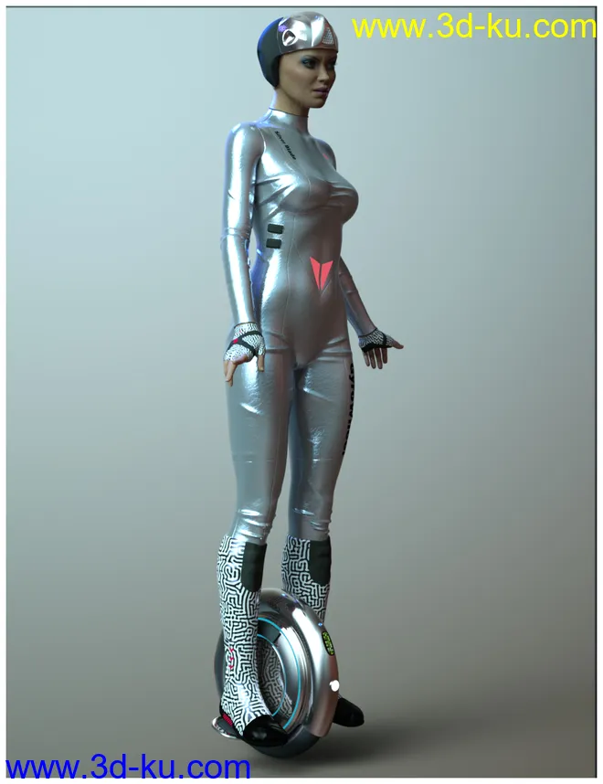 Gyrowheel and Clothes for Genesis 8 Female模型的图片3