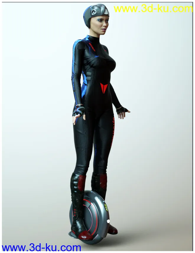 Gyrowheel and Clothes for Genesis 8 Female模型的图片4