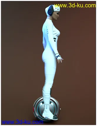 3D打印模型Gyrowheel and Clothes for Genesis 8 Female的图片