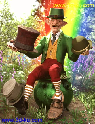 3D打印模型Haberdashery Hats for Genesis 8 and 8.1的图片