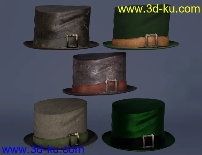 Haberdashery Hats for Genesis 8 and 8.1模型的图片3