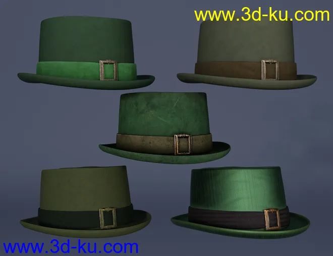 Haberdashery Hats for Genesis 8 and 8.1模型的图片4
