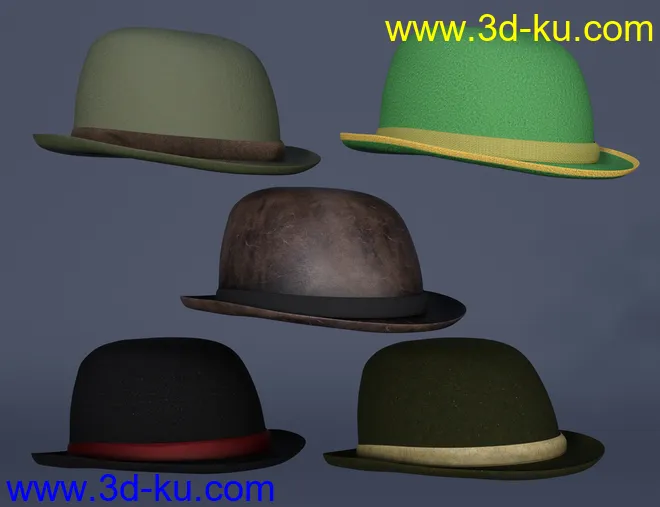 Haberdashery Hats for Genesis 8 and 8.1模型的图片5