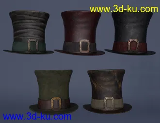 3D打印模型Haberdashery Hats for Genesis 8 and 8.1的图片