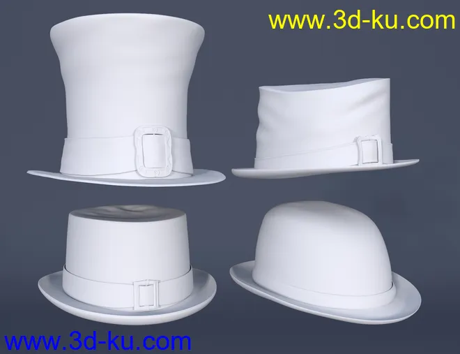 Haberdashery Hats for Genesis 8 and 8.1模型的图片7