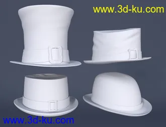 3D打印模型Haberdashery Hats for Genesis 8 and 8.1的图片
