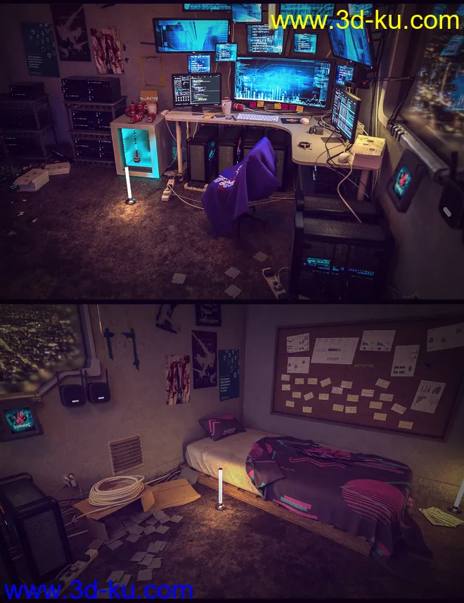 Hacker Hideout Room模型的图片1