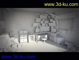 3D打印模型Hacker Hideout Room的图片