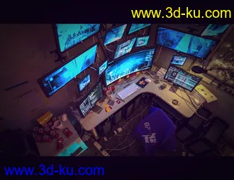 3D打印模型Hacker Hideout Room的图片
