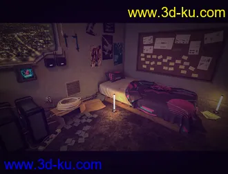 3D打印模型Hacker Hideout Room的图片