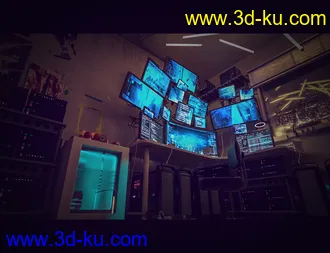 3D打印模型Hacker Hideout Room的图片