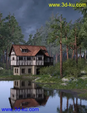 3D打印模型Half-Timbered House的图片