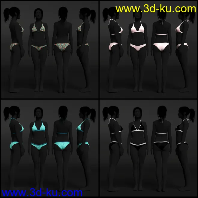 Hannelore Bikini Outfit Textures模型的图片8