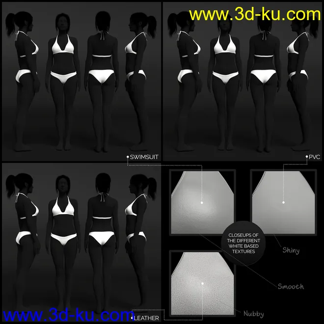 Hannelore Bikini Outfit Textures模型的图片12