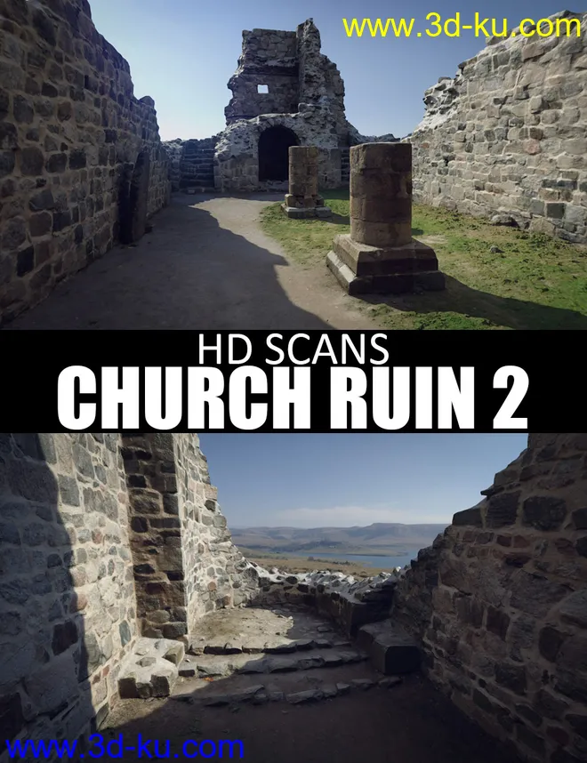HD Scans Church Ruin 2模型的图片1