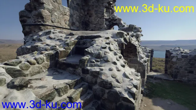 HD Scans Church Ruin 2模型的图片3