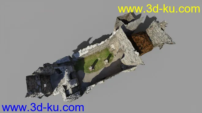 HD Scans Church Ruin 2模型的图片7