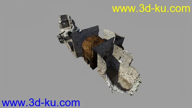 HD Scans Church Ruin 2模型的图片8
