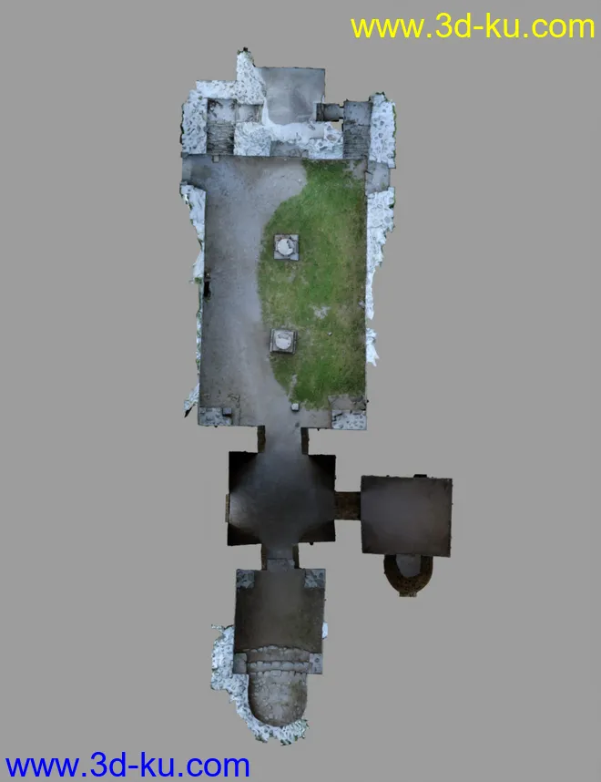 HD Scans Church Ruin 2模型的图片9