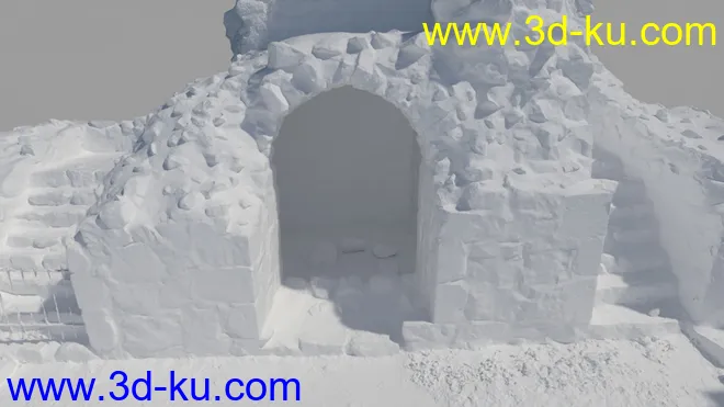 HD Scans Church Ruin 2模型的图片13