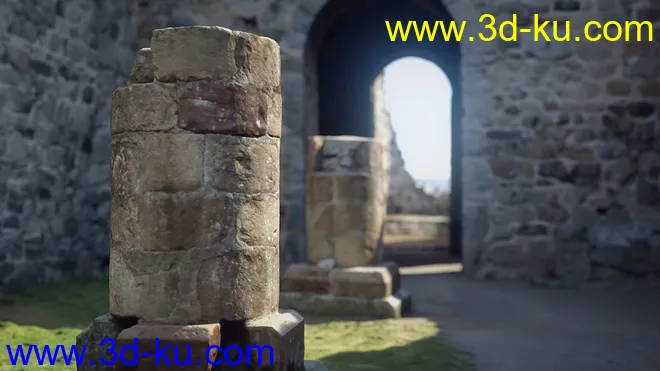 HD Scans Church Ruin 2模型的图片21