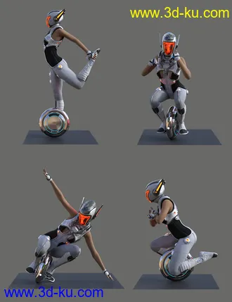 3D打印模型Hierarchical Poses for Gyrowheel的图片