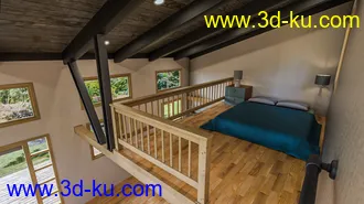 3D打印模型Hill Top Cabin的图片