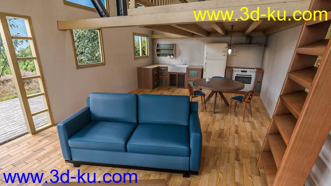 Hill Top Cabin模型的图片6