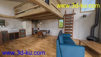 3D打印模型Hill Top Cabin的图片