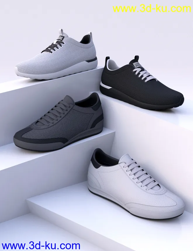 HL Sneakers for Genesis 8 and 8.1 Males模型的图片1