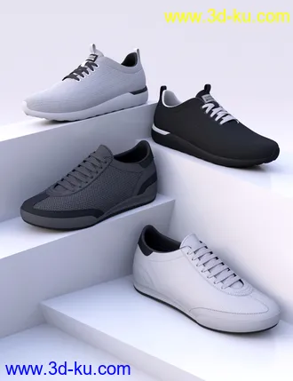3D打印模型HL Sneakers for Genesis 8 and 8.1 Males的图片