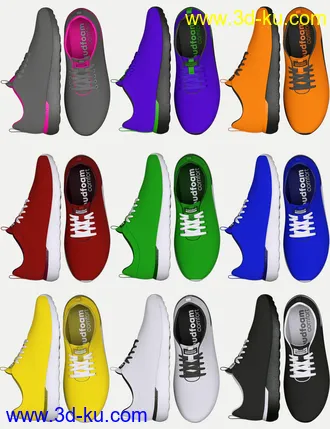 3D打印模型HL Sneakers for Genesis 8 and 8.1 Males的图片