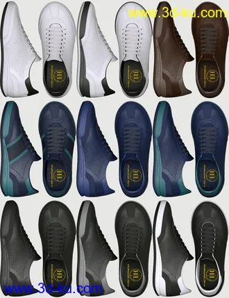 3D打印模型HL Sneakers for Genesis 8 and 8.1 Males的图片