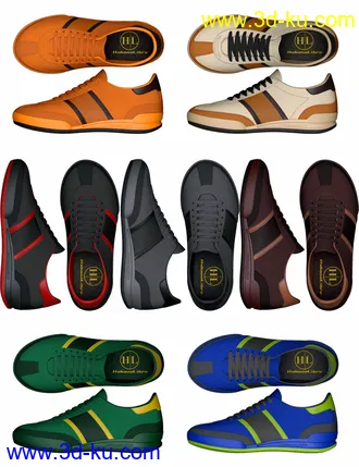 3D打印模型HL Sneakers for Genesis 8 and 8.1 Males的图片