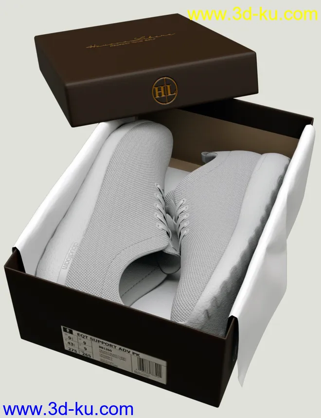 HL Sneakers for Genesis 8 and 8.1 Males模型的图片9