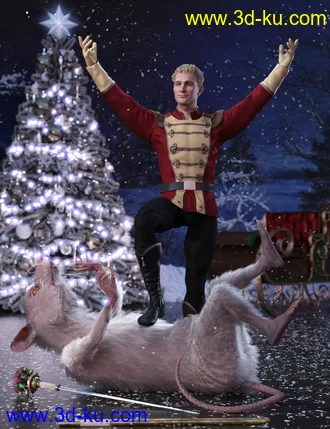 3D打印模型Holiday Ballet Outfit for Genesis 8 and 8.1 Males的图片