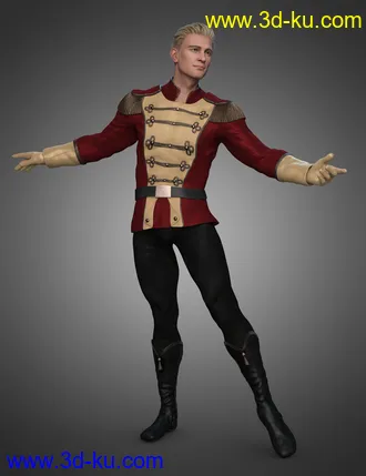 3D打印模型Holiday Ballet Outfit for Genesis 8 and 8.1 Males的图片