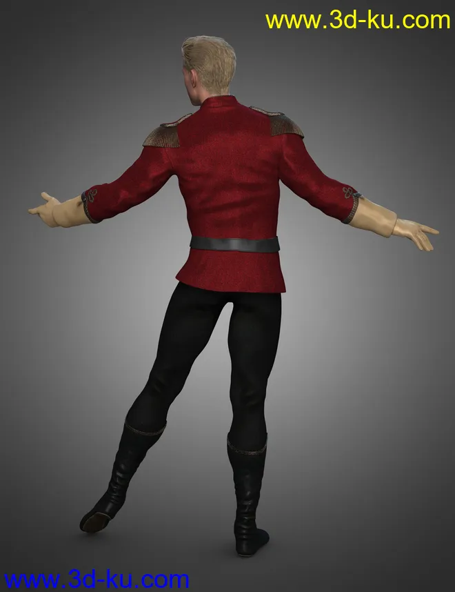 Holiday Ballet Outfit for Genesis 8 and 8.1 Males模型的图片3