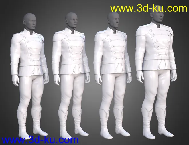 Holiday Ballet Outfit for Genesis 8 and 8.1 Males模型的图片5