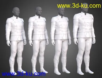 3D打印模型Holiday Ballet Outfit for Genesis 8 and 8.1 Males的图片