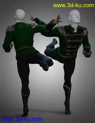 3D打印模型Holiday Ballet Outfit Textures Vol. 2的图片