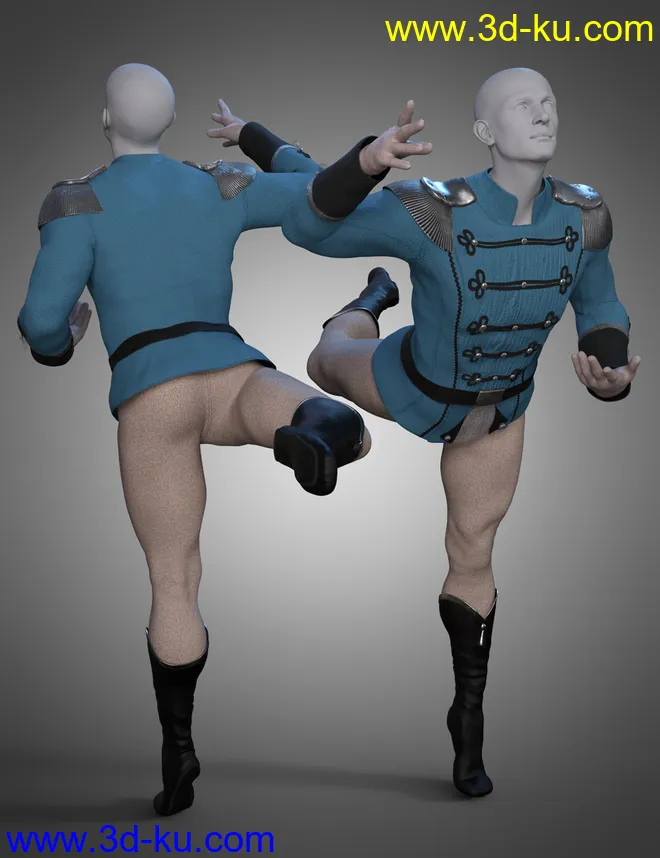 Holiday Ballet Outfit Textures Vol. 2模型的图片3