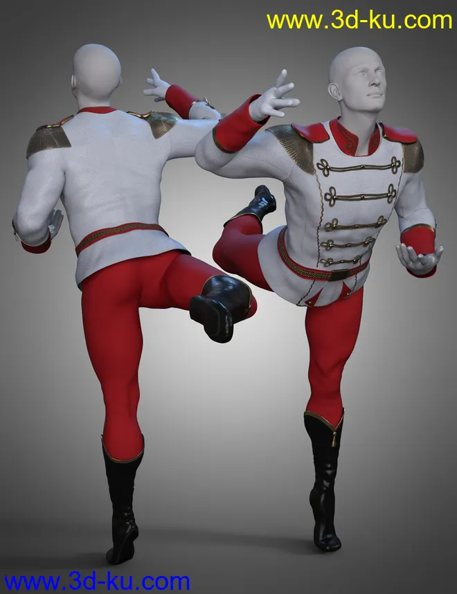 Holiday Ballet Outfit Textures Vol. 2模型的图片5