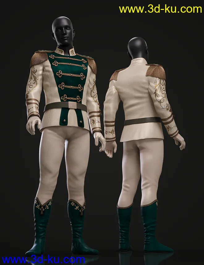 Holiday Ballet Outfit Textures Vol.1模型的图片5