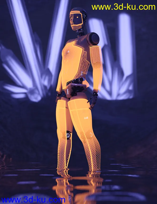 Holo Shield Geoshells for Genesis 8 and 8.1 Male and Life 2.0 Android模型的图片12