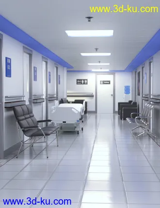 3D打印模型Hospital Hallway的图片